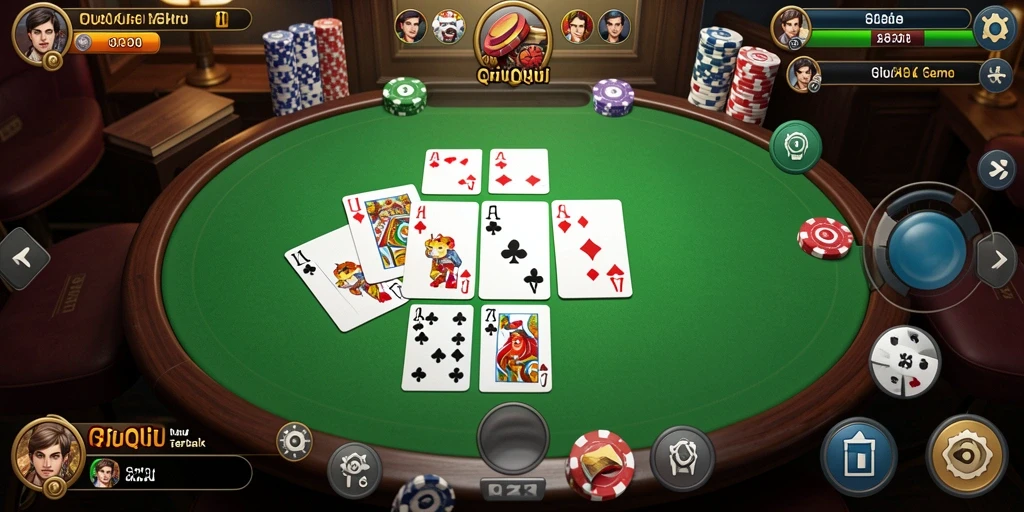 Tampilan gameplay QiuQiu yang seru dan interaktif di 5ZK.