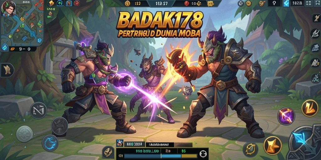 Gameplay BADAK178 yang seru dengan aksi pertarungan strategis.