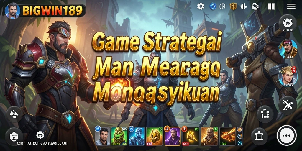 Tampilan gameplay <strong>BIGWIN189</strong> yang seru dan strategis.