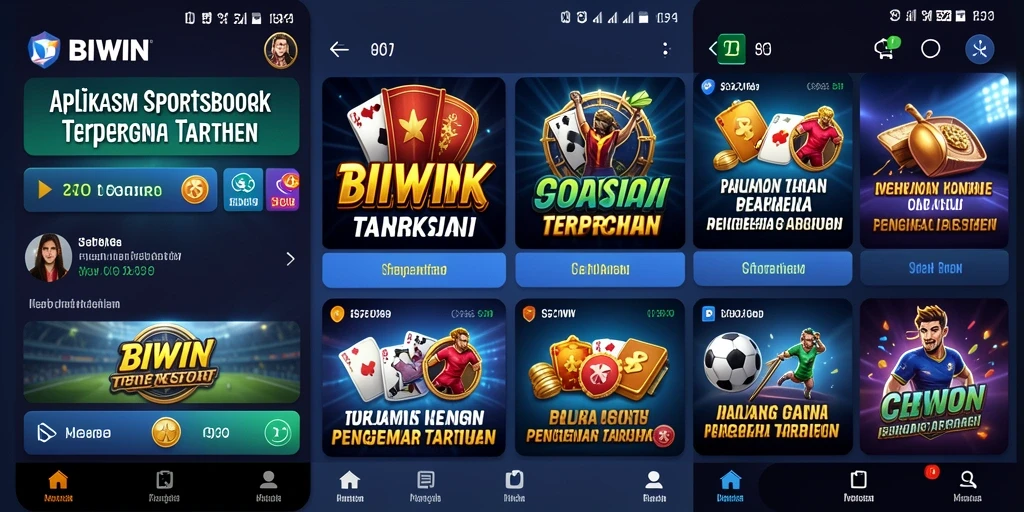 Tampilan menarik dari gameplay Sportsbook BIWIN dengan berbagai pilihan taruhan.