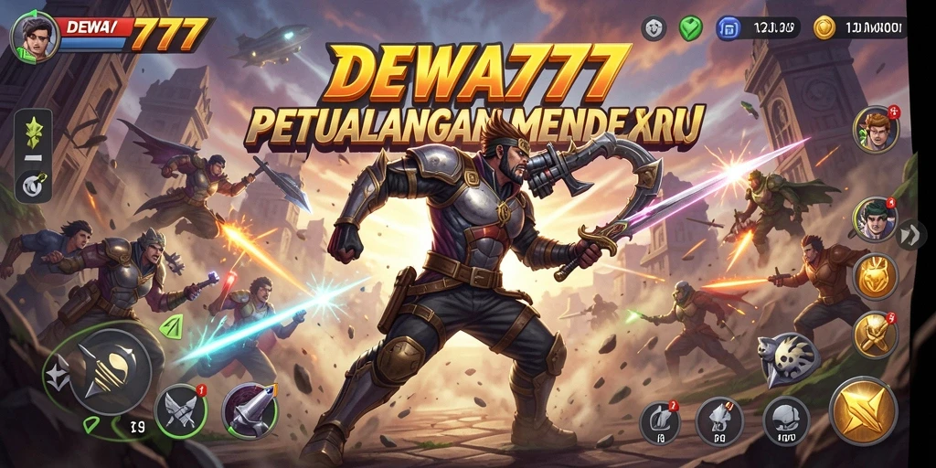 Gameplay aksi seru di DEWA777 dengan pertempuran intens.