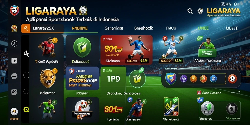 Tampilan antarmuka LIGARAYA saat taruhan berlangsung di layar.