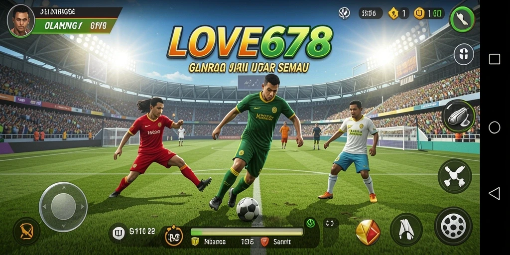 Tampilan menyenangkan dari gameplay LOVE678 dengan berbagai macam olahraga.