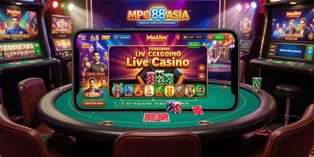 Tampilan gameplay Live Casino MPO88ASIA yang memukau.