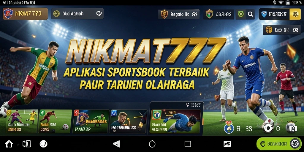 Screenshot gameplay <strong>NIKMAT777</strong> menunjukkan fitur taruhan olahraga yang menarik.