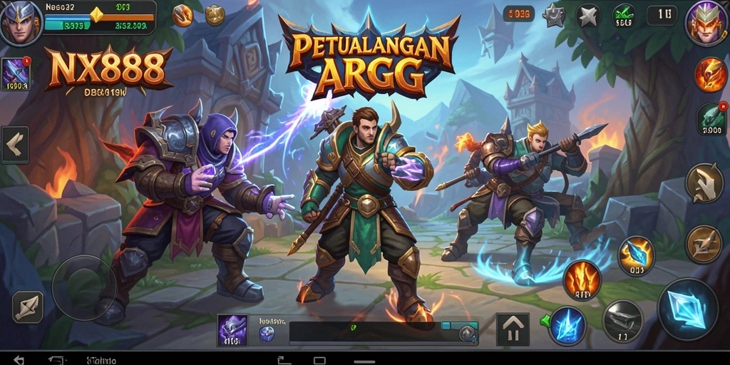 Tangkapan layar menampilkan pertarungan epik dalam NX888.