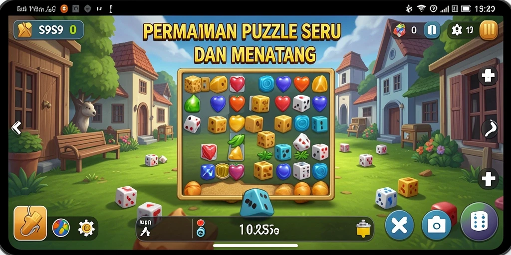 Screenshot gameplay S9S9 menampilkan teka-teki yang menantang dan grafik menarik.