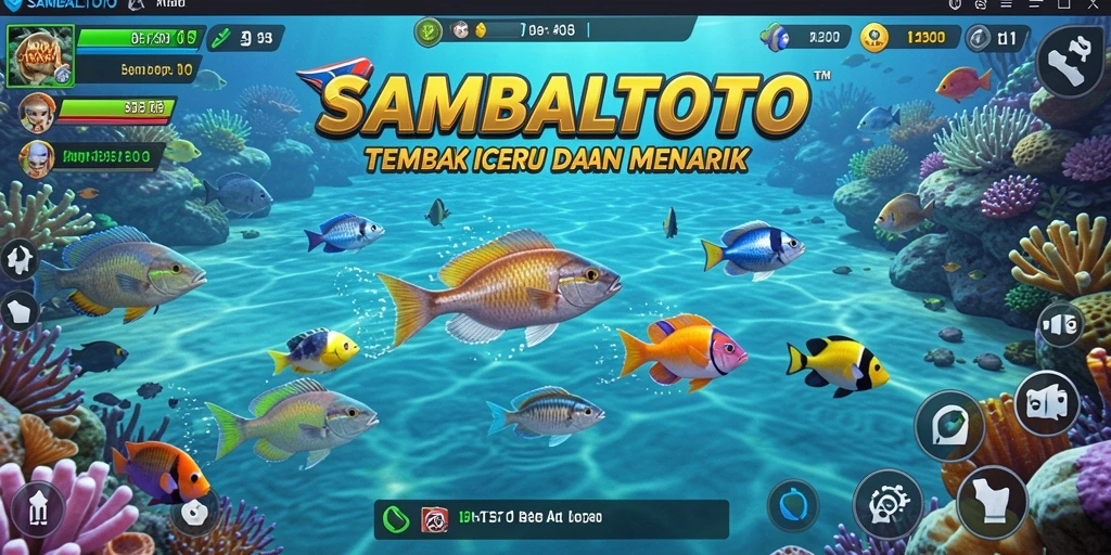 Tampilan gameplay Tembak Ikan di SAMBALTOTO yang menegangkan.
