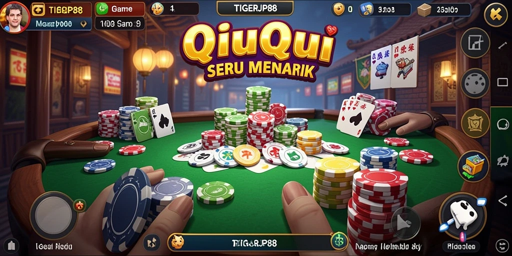 Gameplay seru QiuQiu di TIGERJP88