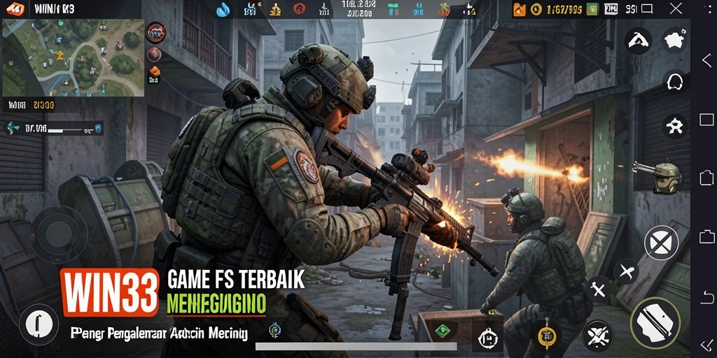 Gameplay WIN33 yang menegangkan dengan aksi tembak-menembak yang seru.